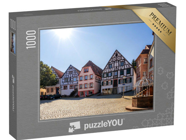Puzzle de 1000 pièces « Place de la mairie et tour, Ottweiler, Sarre, Allemagne »
