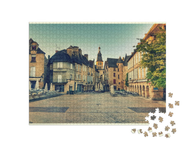 Puzzle de 1000 pièces « place de la liberté, Sarlat, France »