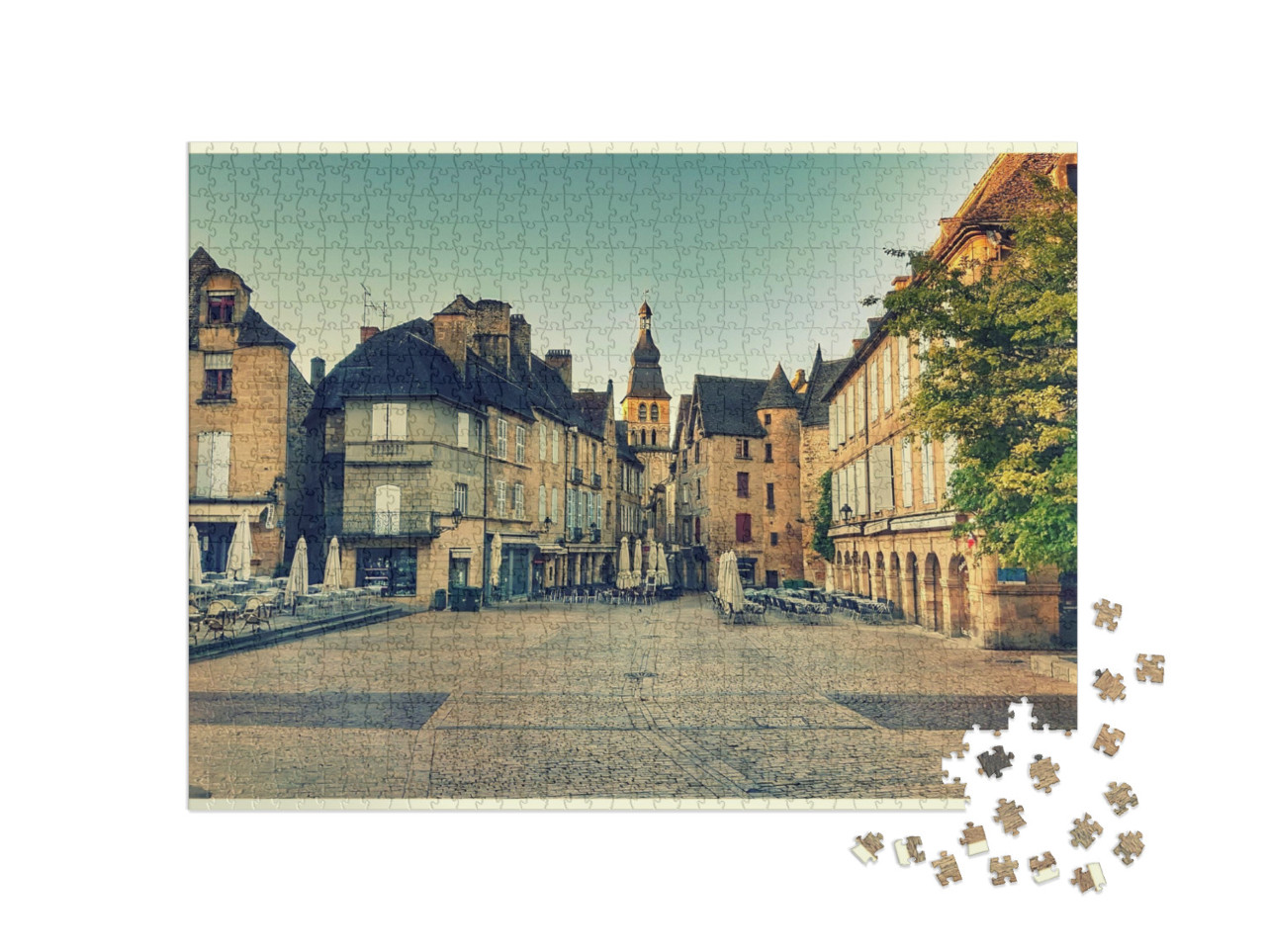 Puzzle de 1000 pièces « place de la liberté, Sarlat, France »
