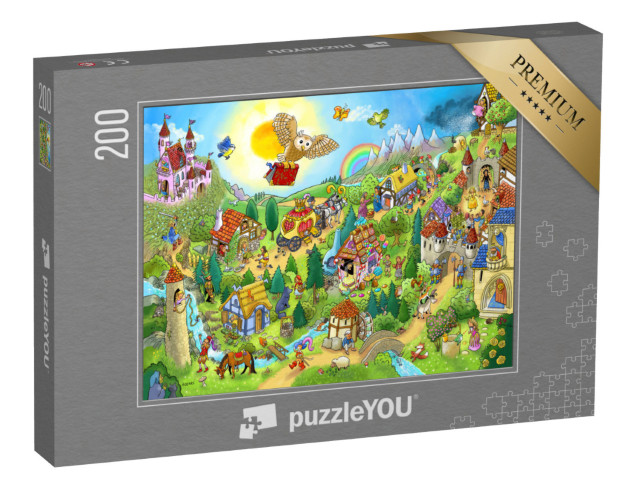 Puzzle de 200 pièces « L'univers des contes de Grimm »