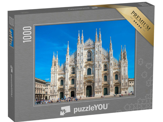 Puzzle de 1000 pièces « La cathédrale de Milan, célèbre dans le monde entier, Italie »