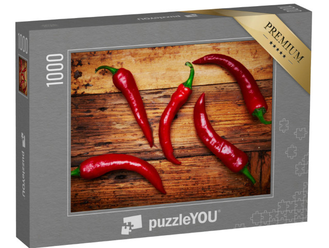 Puzzle de 1000 pièces « Quelques piments sur une table »