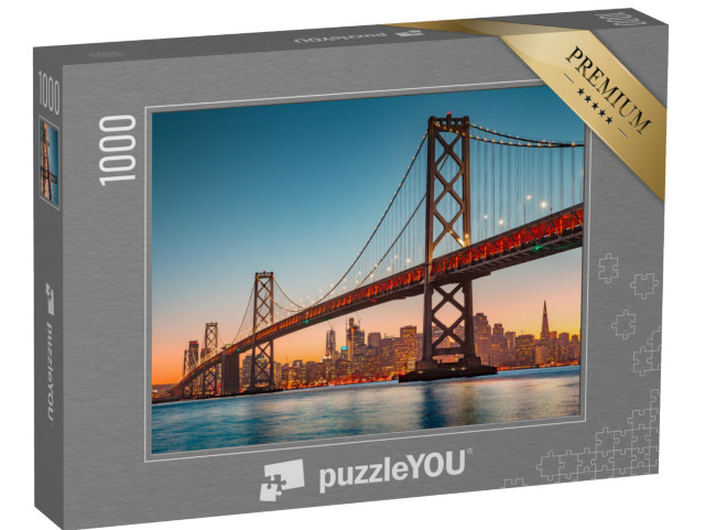 Puzzle de 1000 pièces « Skyline de San Francisco avec le célèbre Oakland Bay Bridge, Californie, USA »