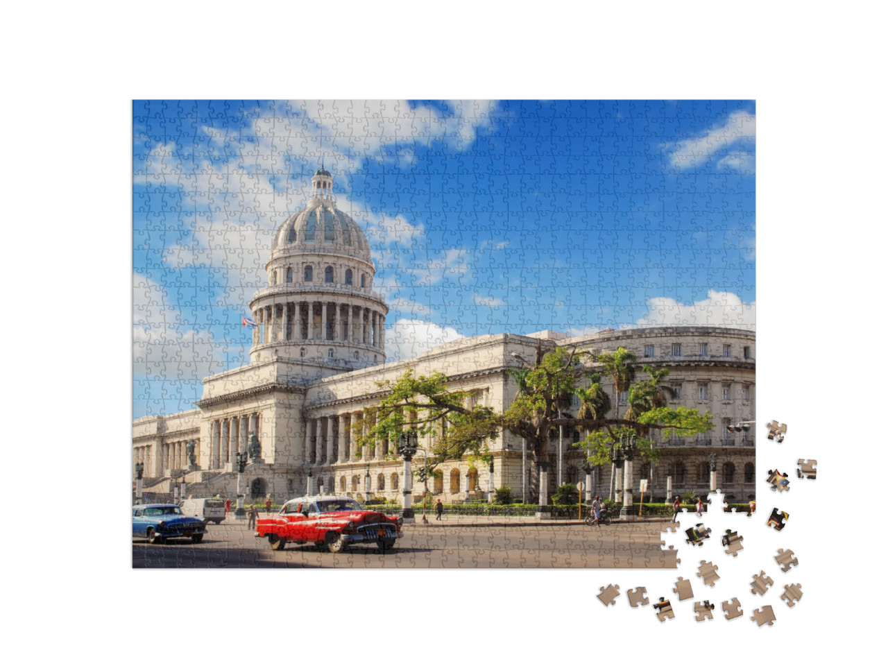 Puzzle de 1000 pièces « Bâtiment Capitolio, La Havane, Cuba »