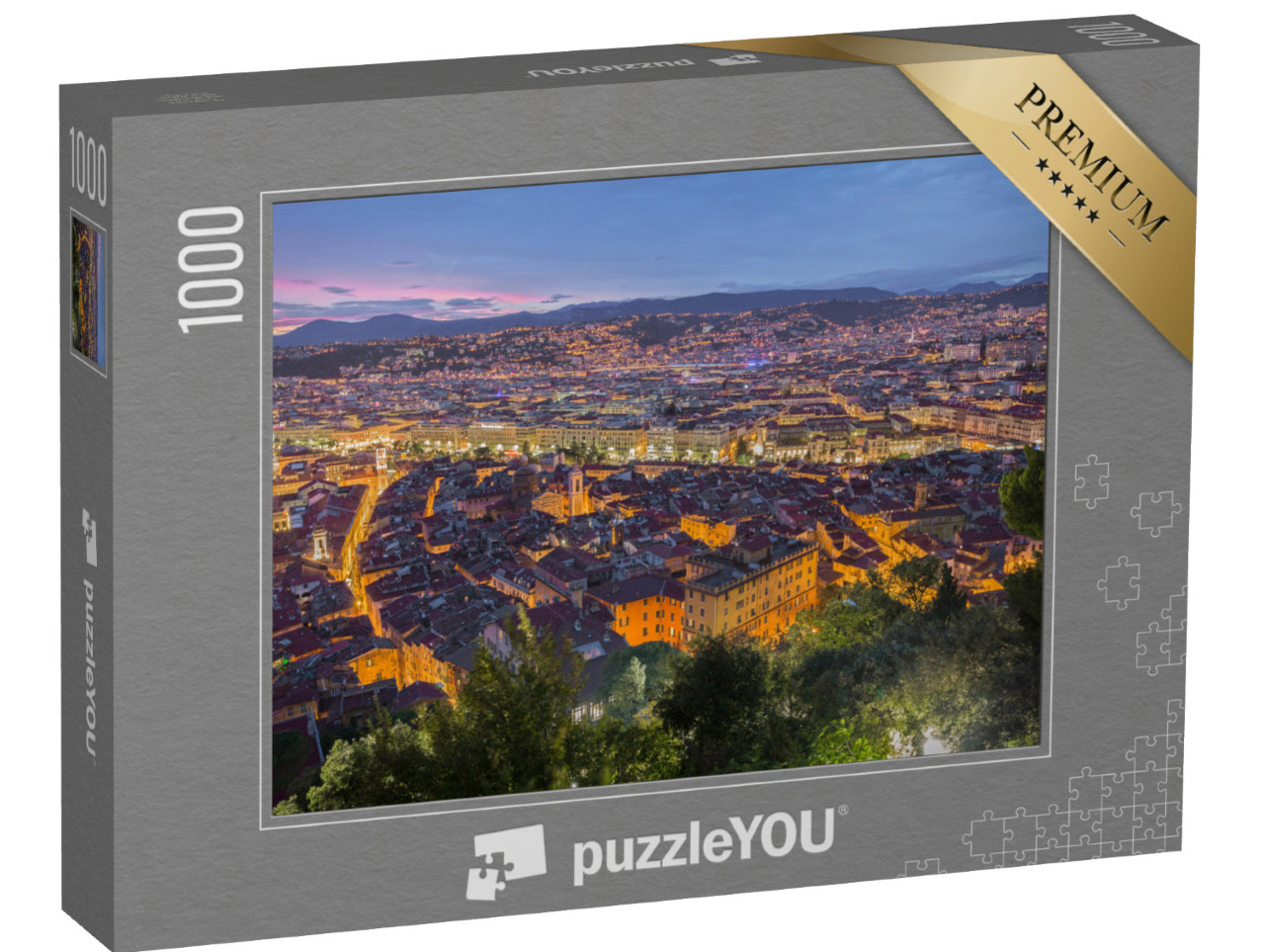 Puzzle de 1000 pièces « Beau le soir après le coucher du soleil »