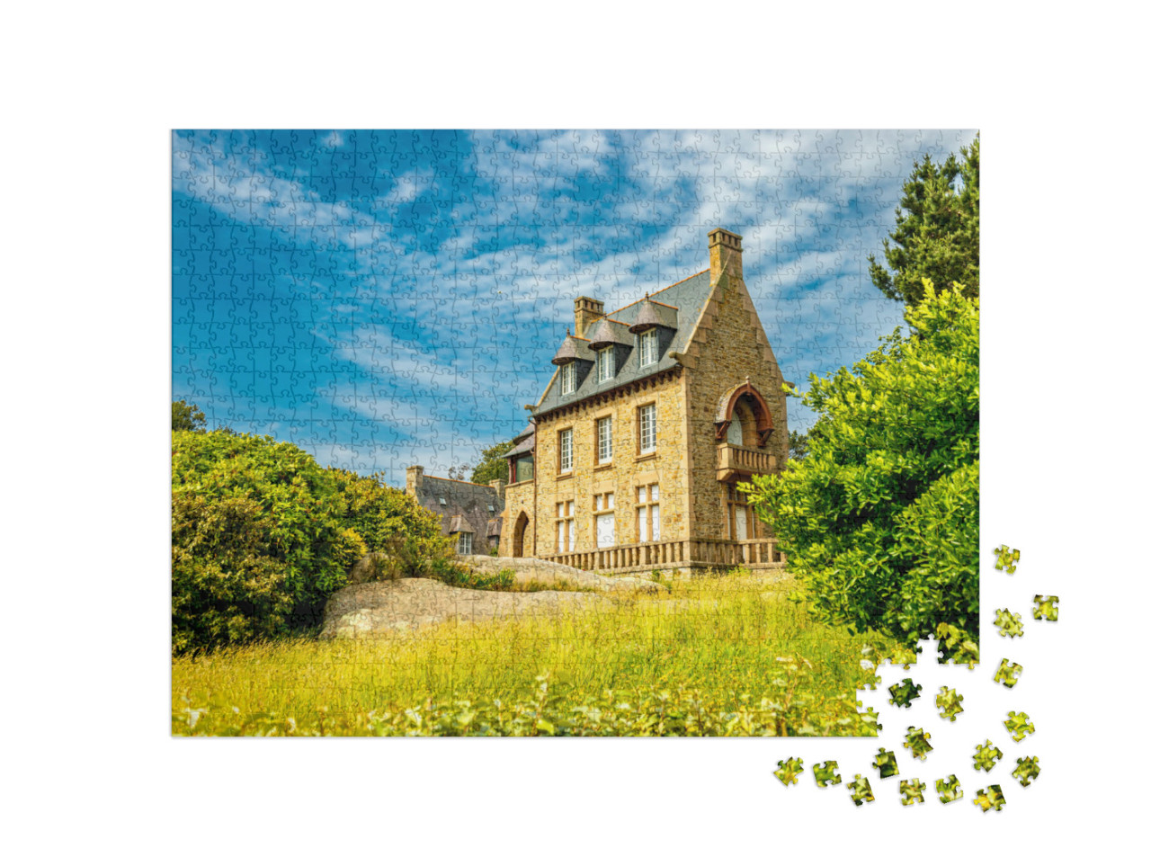 Puzzle de 1000 pièces « Côte de Granit Rose dans la belle Bretagne près de Ploumanac'h - France »