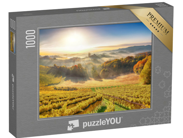 Puzzle de 1000 pièces « Un paysage de vignobles de rêve dans le sud de la Styrie »