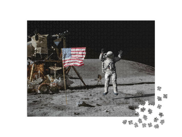 Puzzle de 1000 pièces « Saut sur la lune »