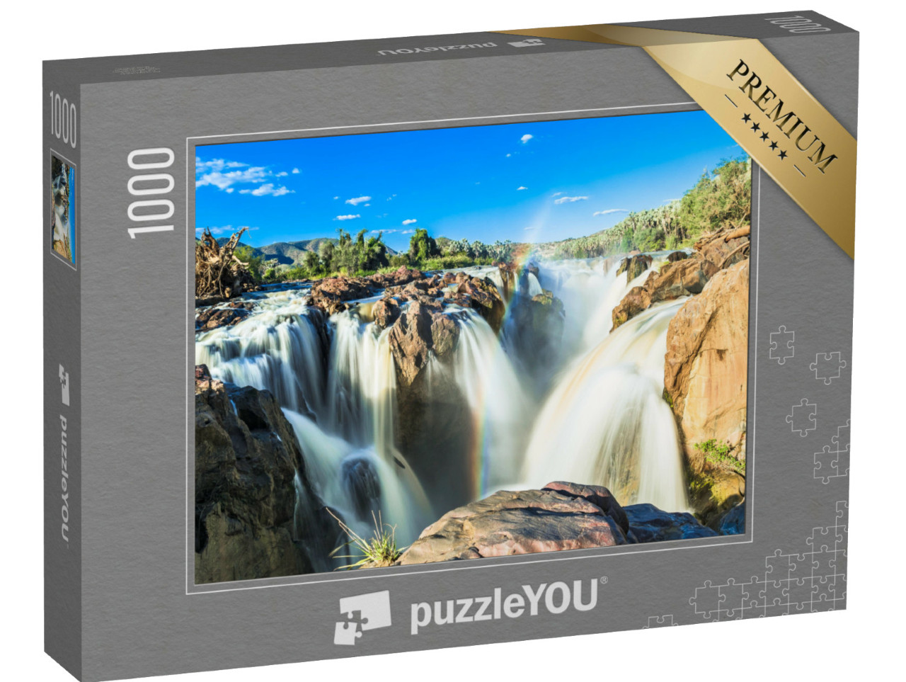 Puzzle de 1000 pièces « Photos des chutes d'Epupa, Namibie »