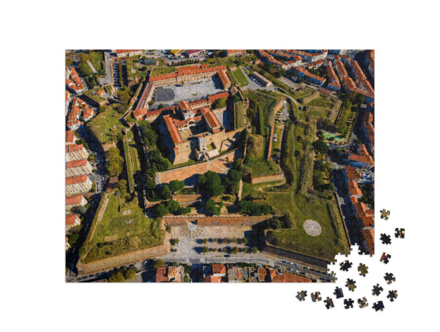 Puzzle de 1000 pièces « Vue aérienne de la ville de Perpignan en France »