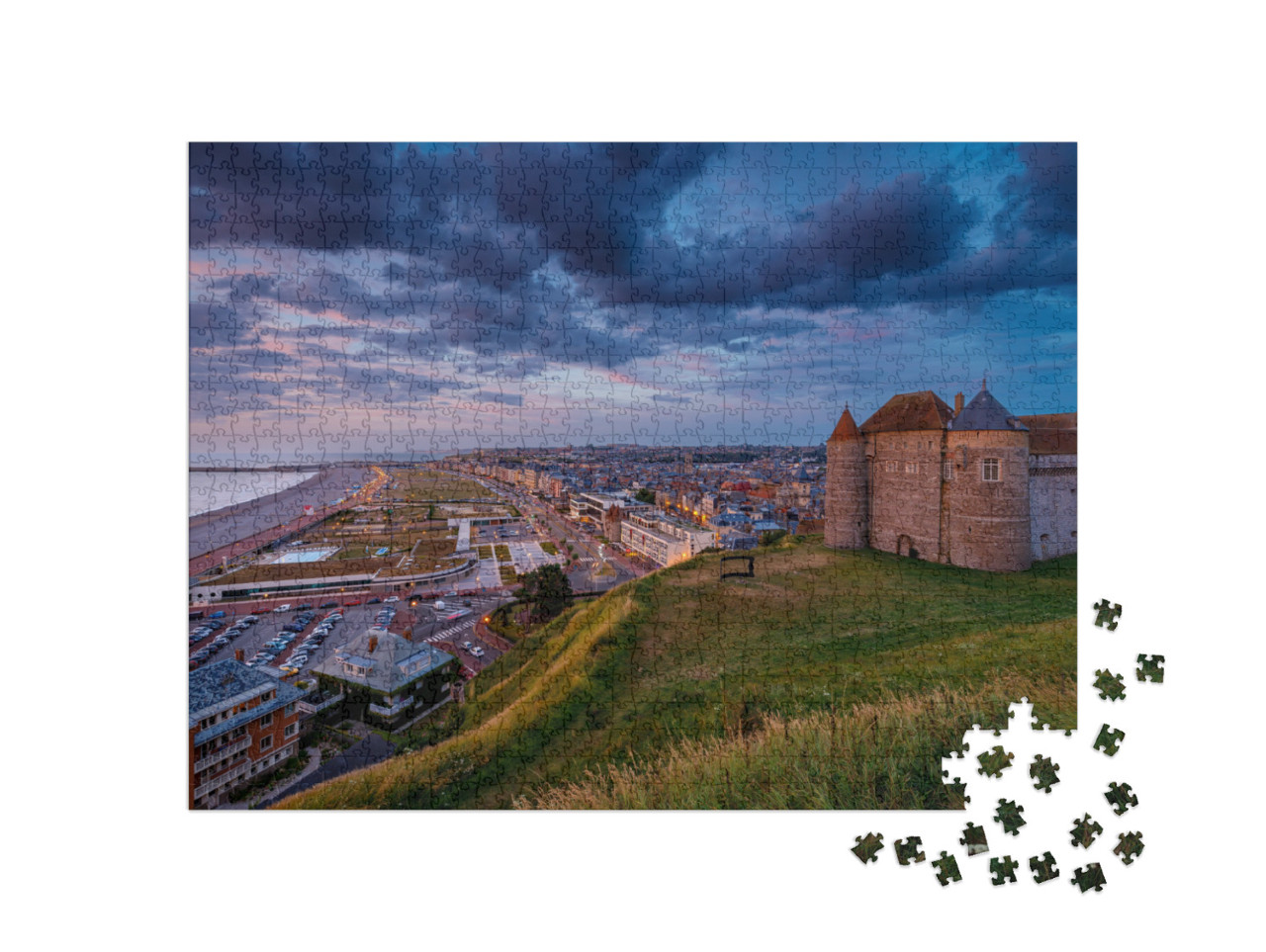 Puzzle de 1000 pièces « Le château de Dieppe en Normandie France »