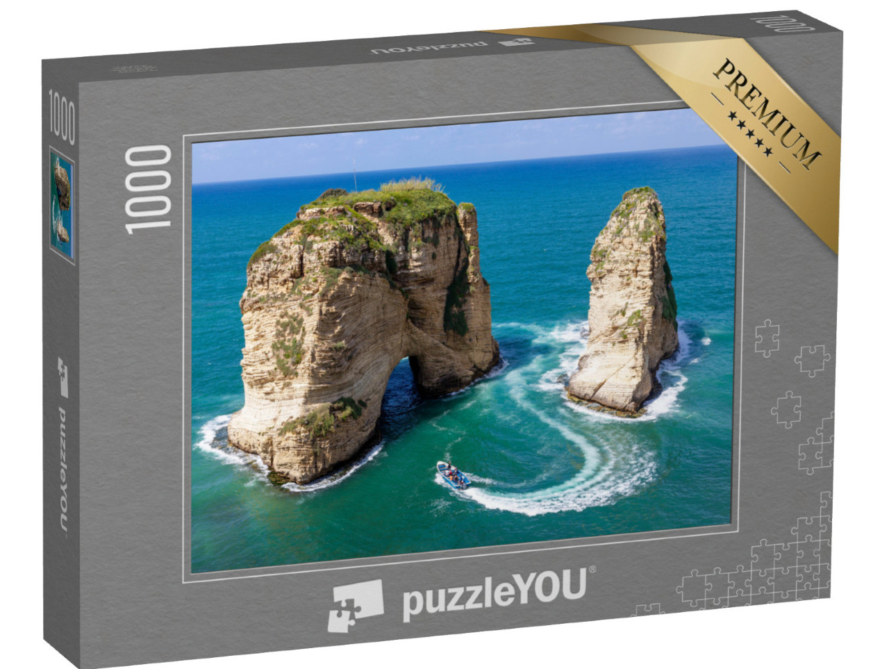 Puzzle de 1000 pièces « Rocher de Rouche à Beyrouth, Liban »