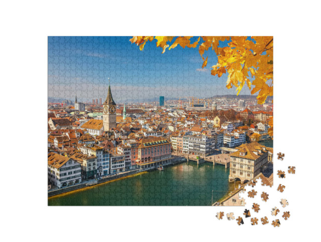 Puzzle de 1000 pièces « Zurich am Limmat, Suisse »
