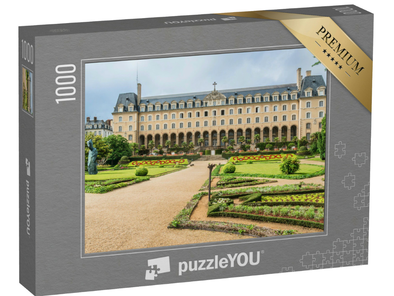 Puzzle de 1000 pièces « Palais Saint-Georges dans la ville de Rennes »