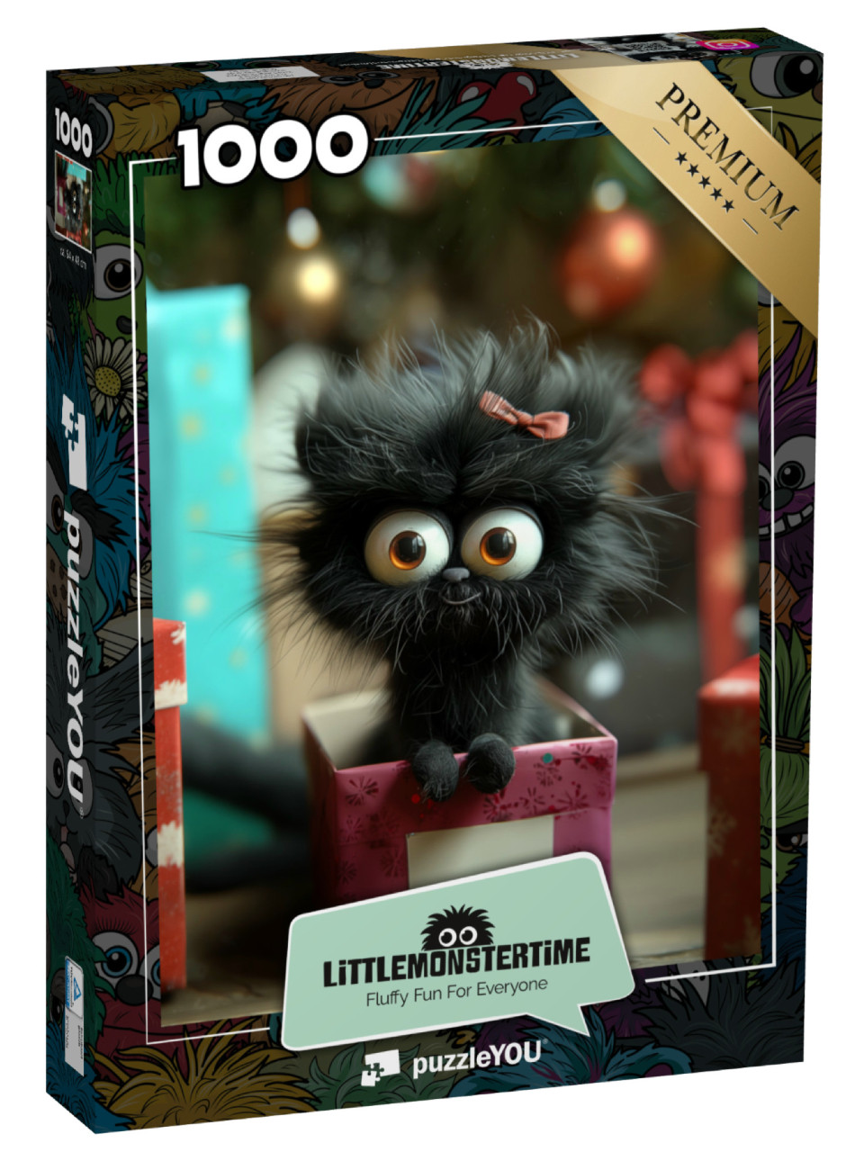 Puzzle de 1000 pièces « LITTLEMONSTERTIME: Maxine – Noël »