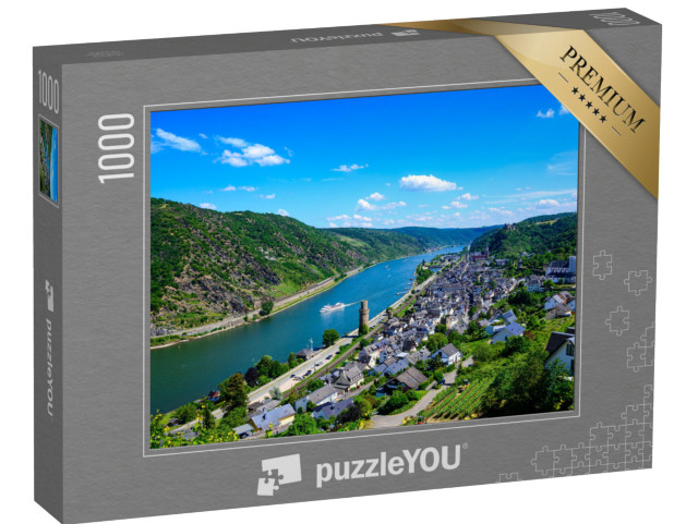 Puzzle de 1000 pièces « Oberwesel sur le Rhin vu du ciel »