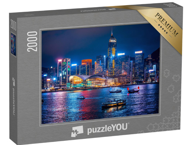 Puzzle de 2000 pièces « Hong Kong de nuit »