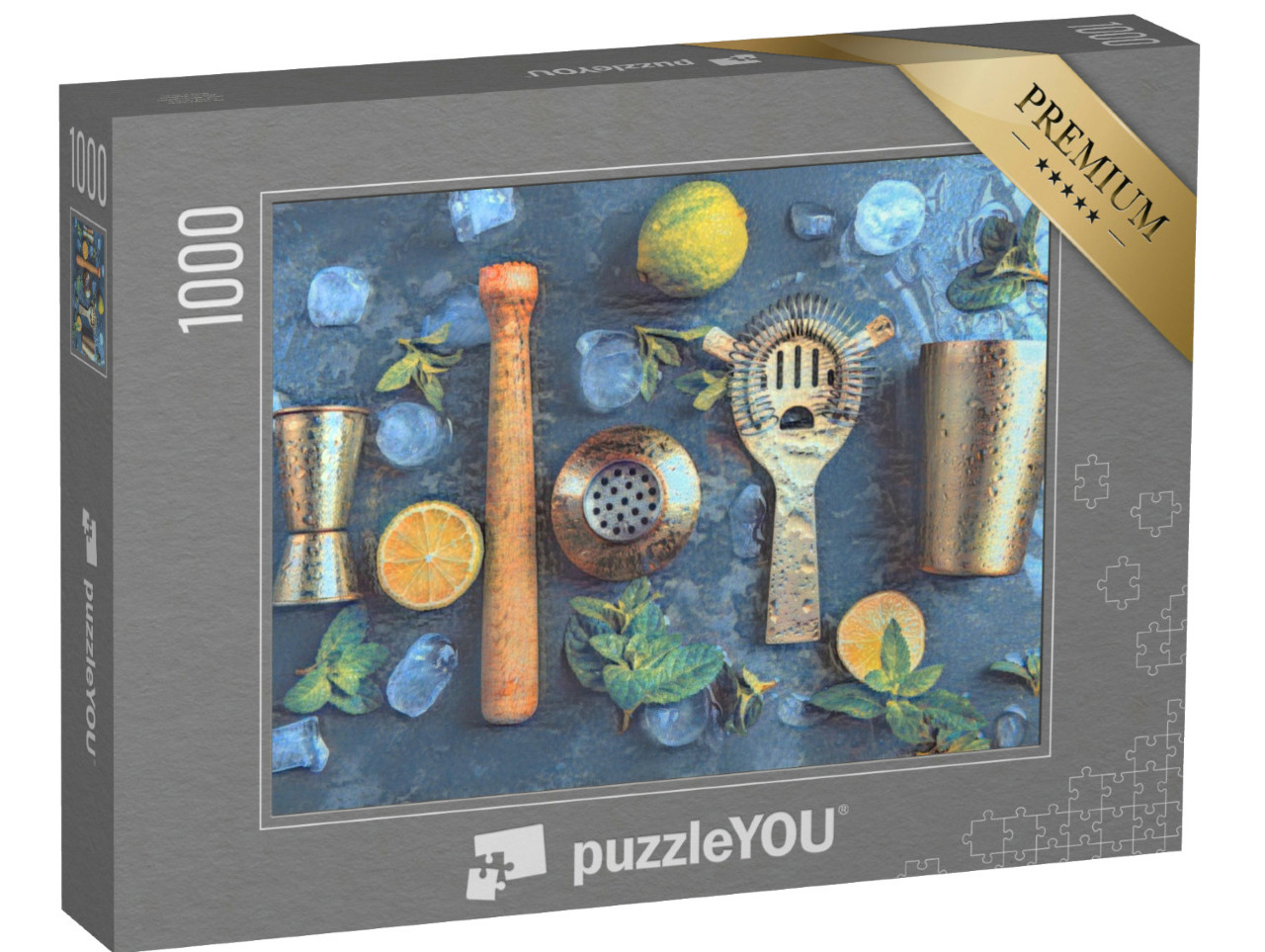 Puzzle de 1000 pièces « dans le style de Paul-Cezanne - Cocktails - Collection de puzzles Artistes & Tableaux »