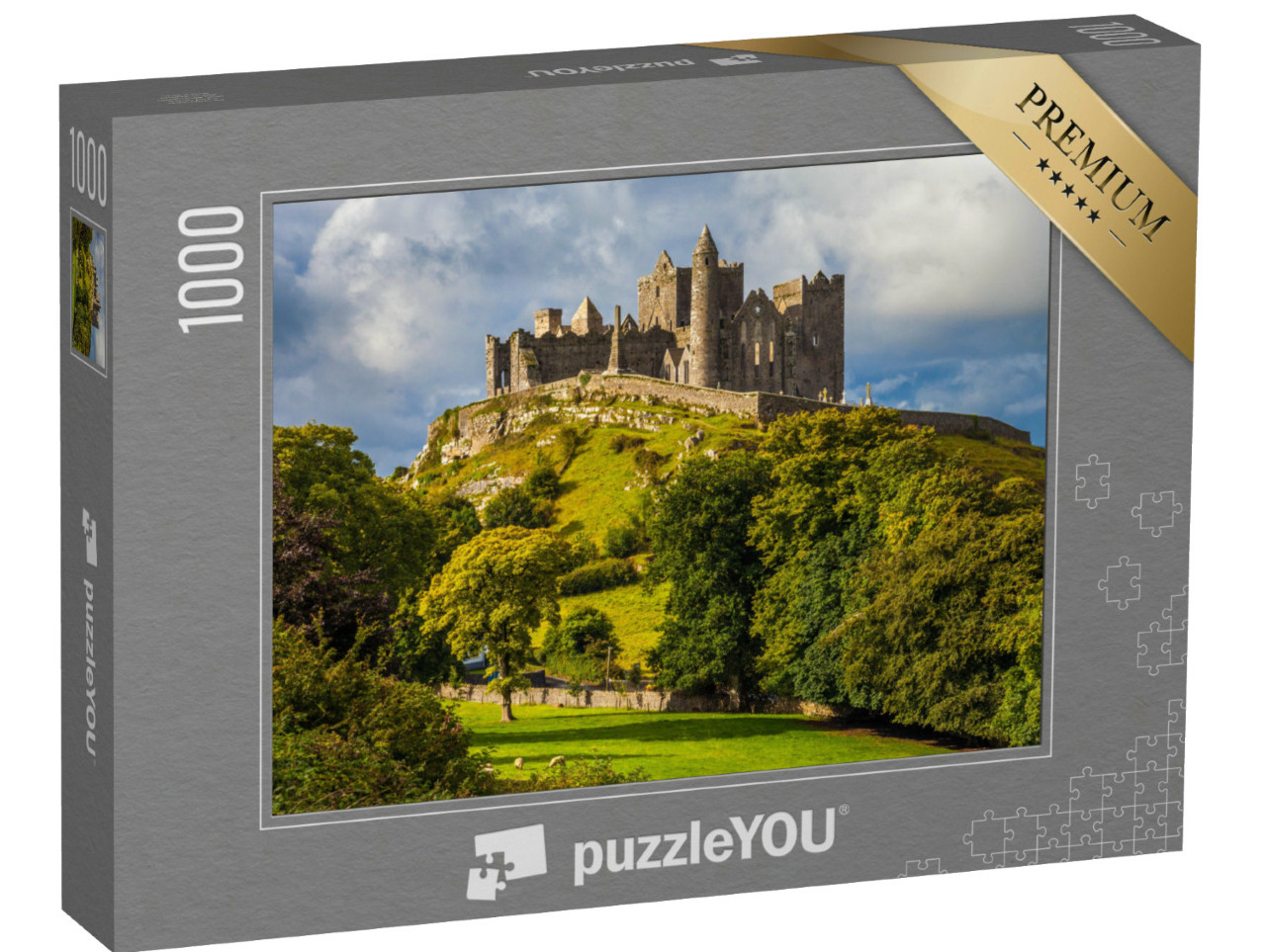 Puzzle de 1000 pièces « Le Rock of Cashel sous une lumière spectaculaire, Tipperary, Irlande »