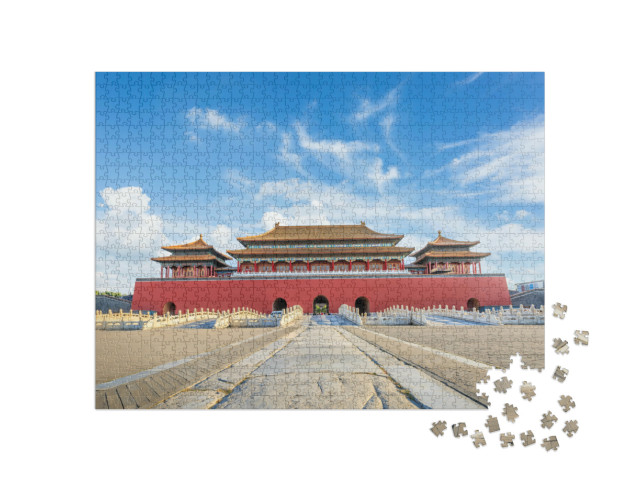 Puzzle de 1000 pièces « Les anciens palais royaux de la Cité interdite, Pékin, Chine »