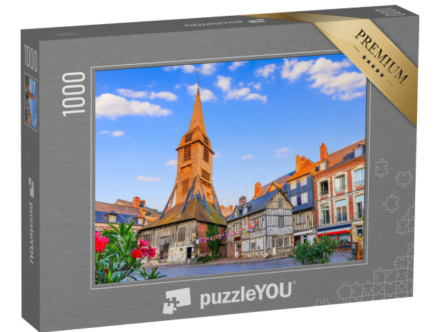 Puzzle de 1000 pièces « Honfleur, France. Clocher de l'église Sainte-Catherine. »