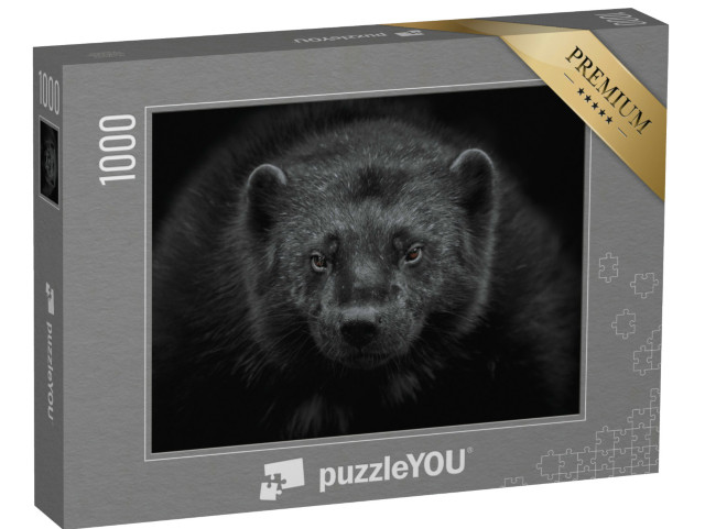 Puzzle de 1000 pièces « Gros plan sur un glouton »
