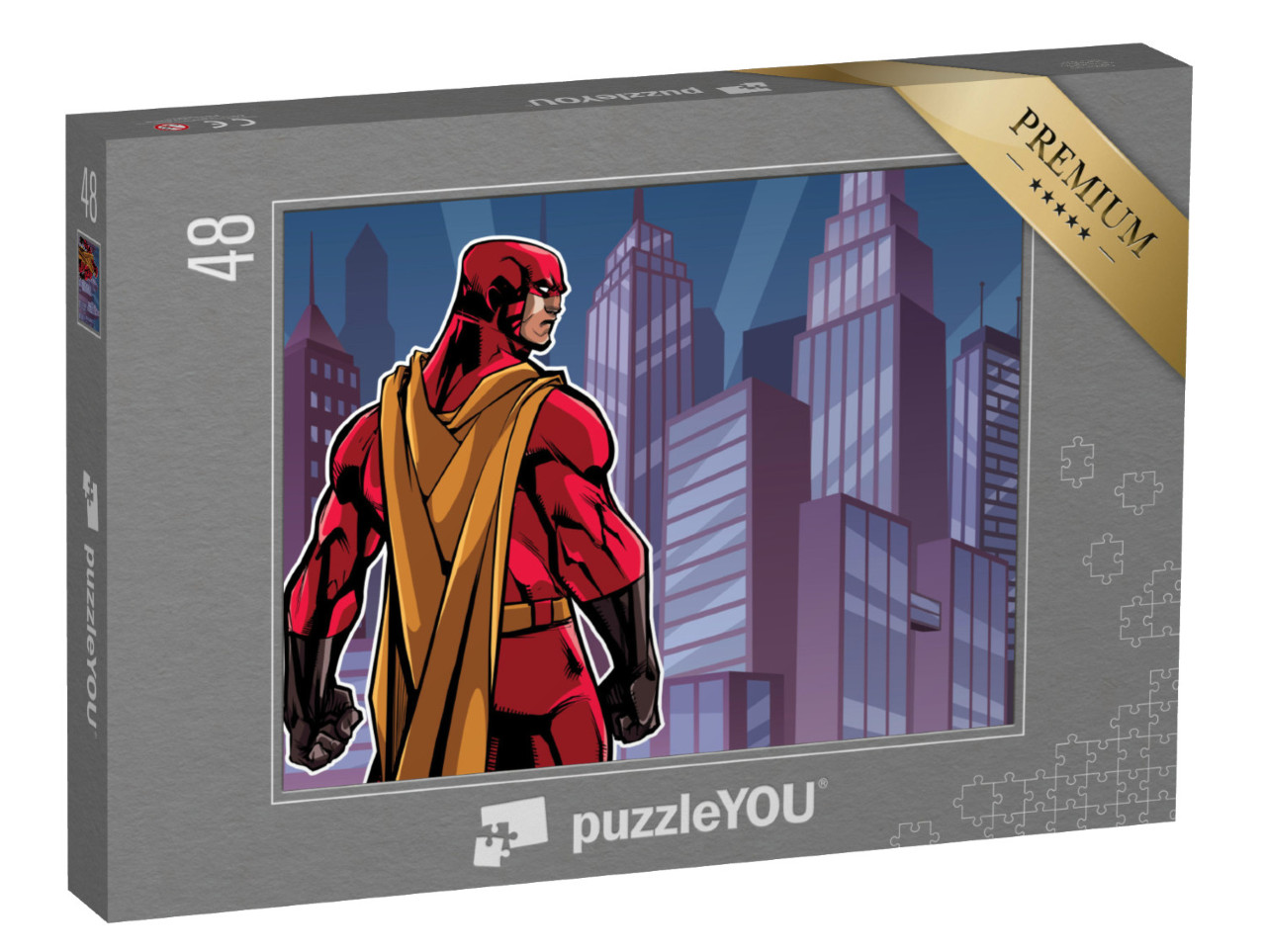 Puzzle de 48 pièces « Illustration des puissants super-héros »