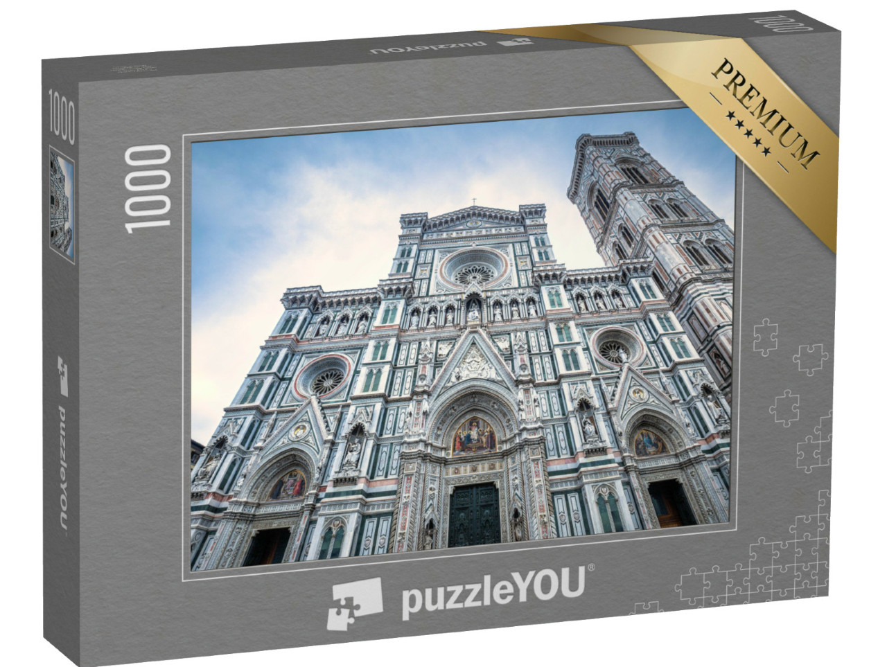Puzzle de 1000 pièces « Cathédrale Santa Maria del Fiore sur la Piazza del Duomo à Florence »