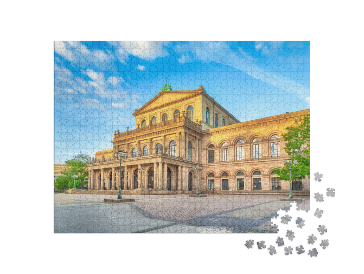 Puzzle de 1000 pièces « Opéra d'État de Hanovre, Basse-Saxe, Allemagne »