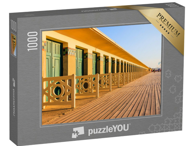 Puzzle de 1000 pièces « Station balnéaire de Deauville. Normandie, France. Promenade des Planches (promenade de la plage). »