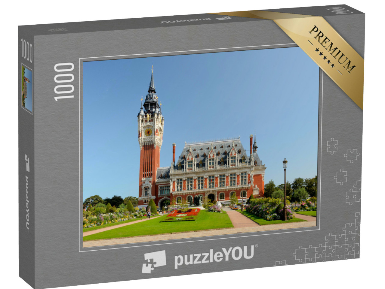 Puzzle de 1000 pièces « Calais, France - septembre 08, 2014 : Hôtel de ville Mairie de Calais »