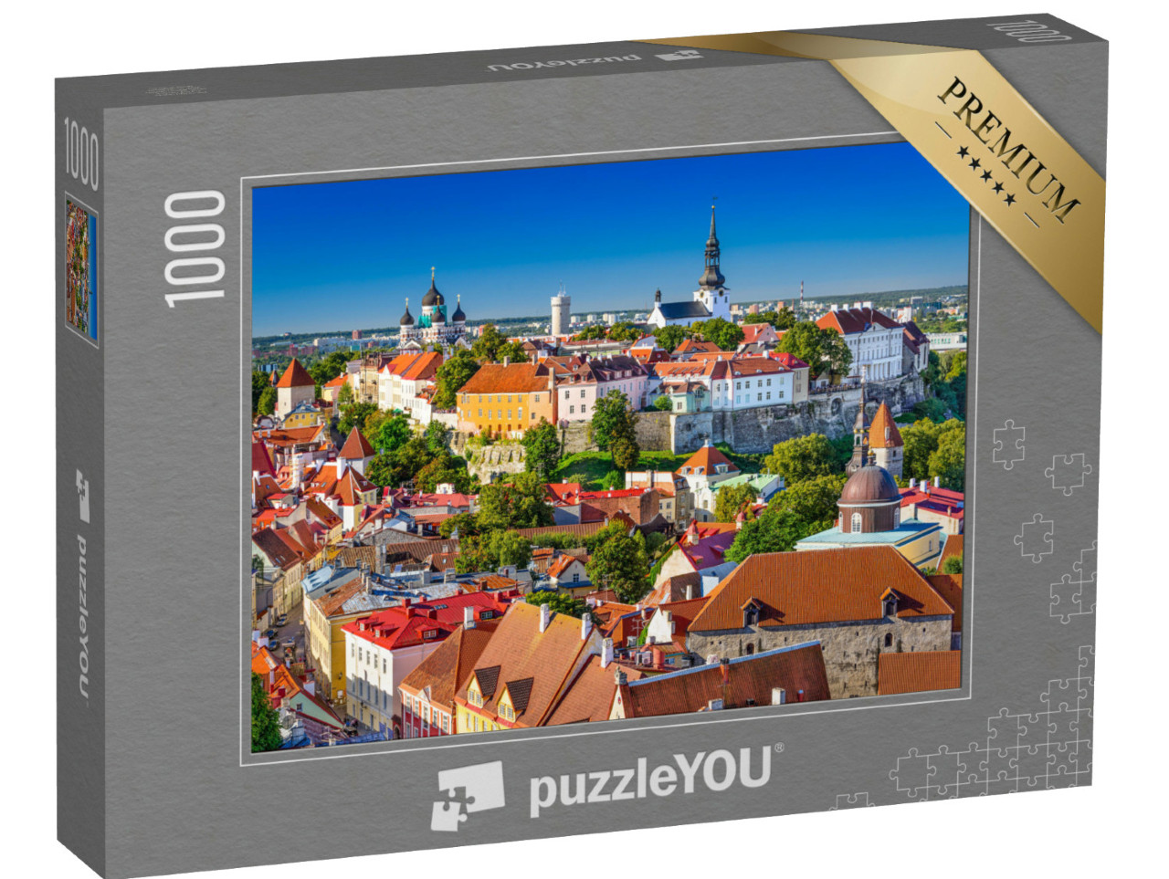 Puzzle de 1000 pièces « Charmante vieille ville de Tallinn, Estonie »