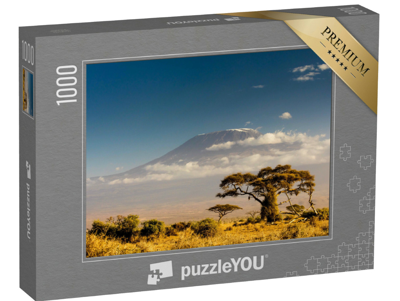 Puzzle de 1000 pièces « Vue sur le Kilimandjaro, Tanzanie »