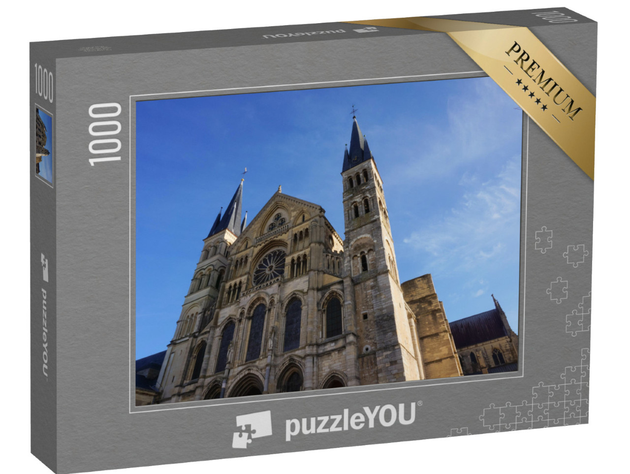 Puzzle de 1000 pièces « Basilique Saint-Remy, église romane historique du 11e siècle »