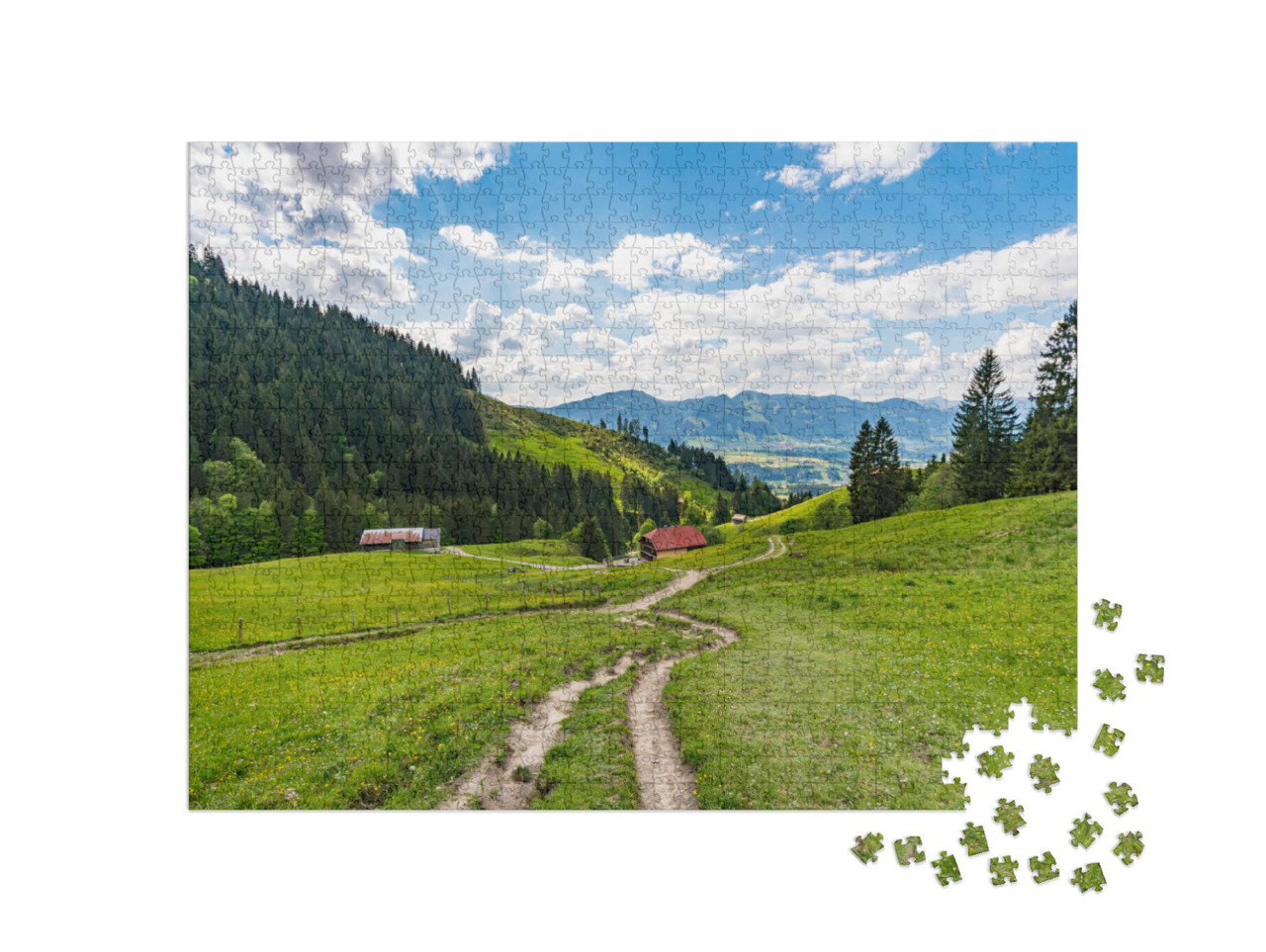 Puzzle de 1000 pièces « Magnifiques Alpes d'Allgäu »