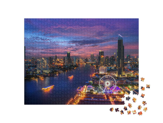Puzzle de 1000 pièces « Bangkok de nuit »