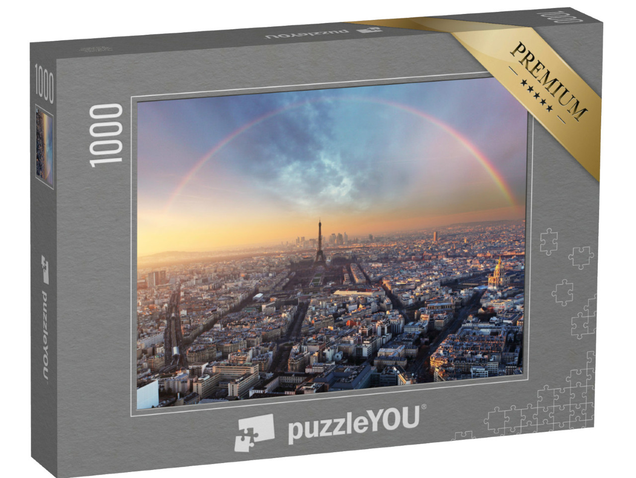 Puzzle de 1000 pièces « Arc-en-ciel au-dessus de Paris »