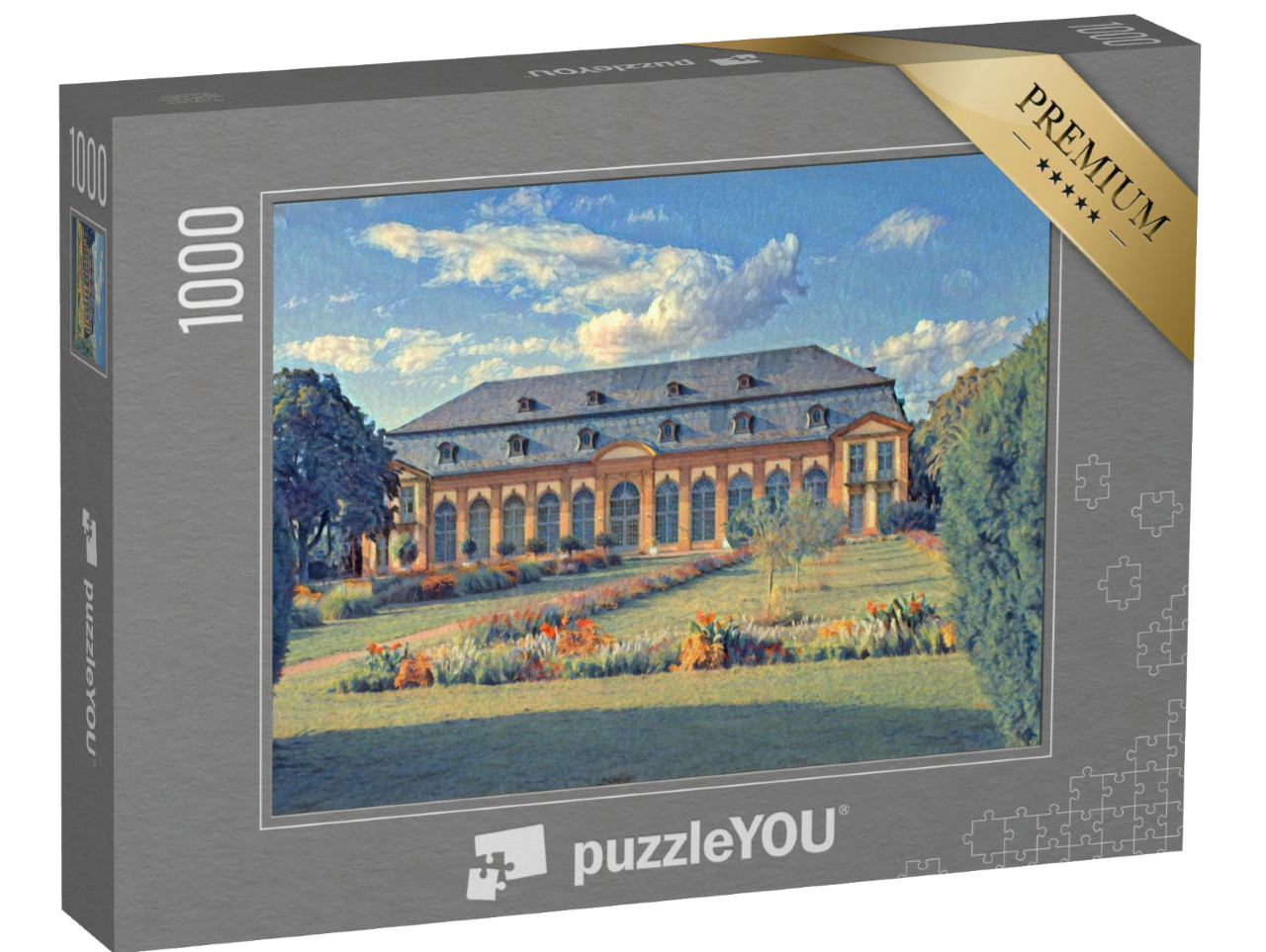 Puzzle de 1000 pièces « dans le style de Paul-Cezanne - Altes Haus à Darmstadt, Hesse, Allemagne »