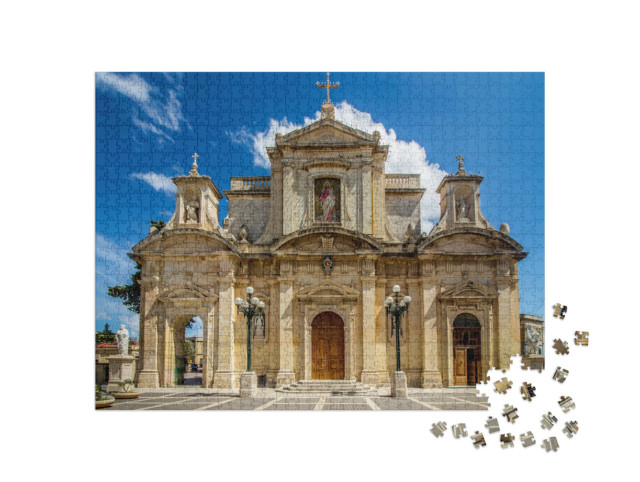 Puzzle de 1000 pièces « Photo de l'église de Malte Rabat »