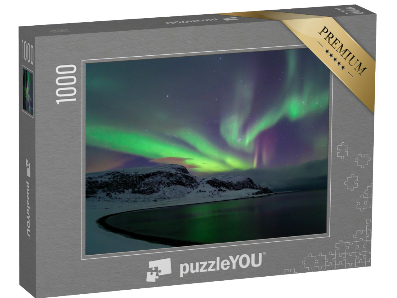 Puzzle de 1000 pièces « Aurores boréales au Cap Nord »