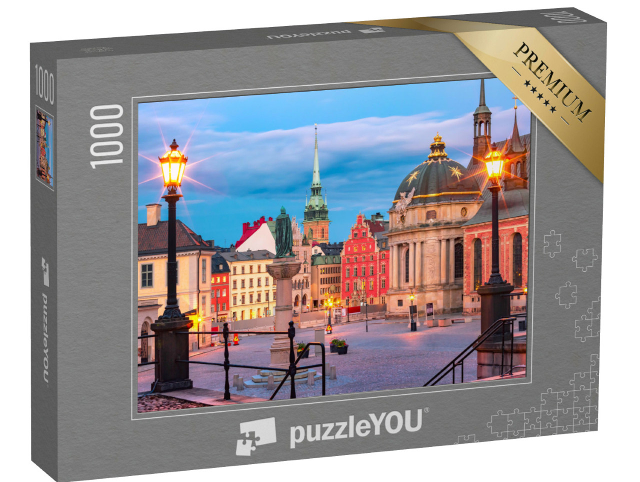 Puzzle de 1000 pièces « Vieille ville de Stockholm, capitale de la Suède »