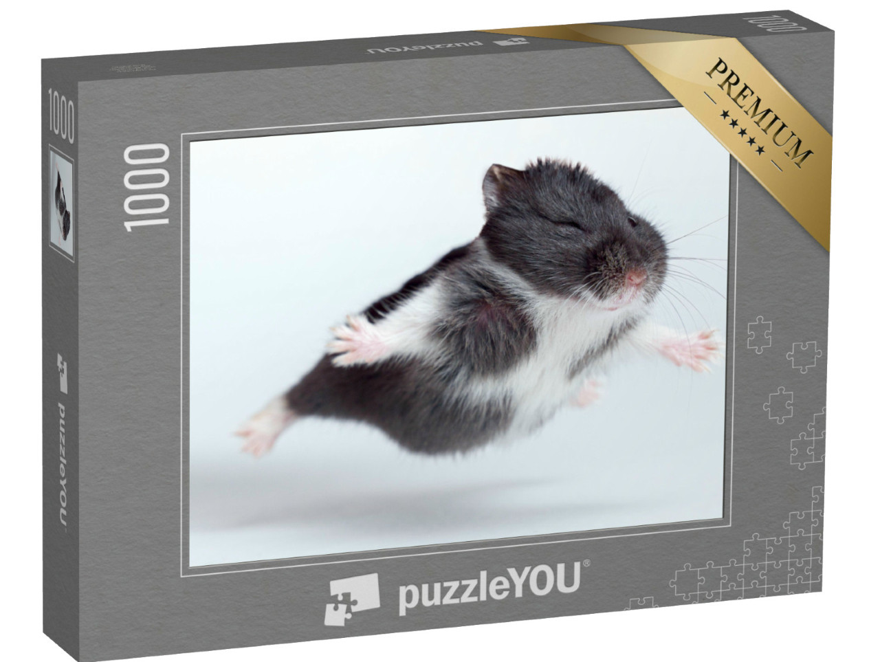 Puzzle de 1000 pièces « Drôle de hamster volant »