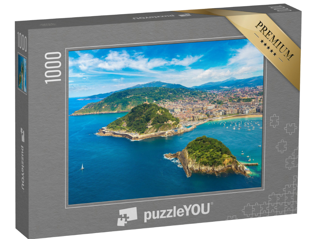 Puzzle de 1000 pièces « Vue panoramique de Saint-Sébastien, Espagne »