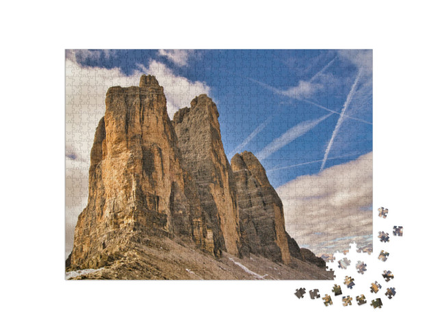 Puzzle de 1000 pièces « Les Trois Cimets de Lavaredo, Dolomites, Italie »