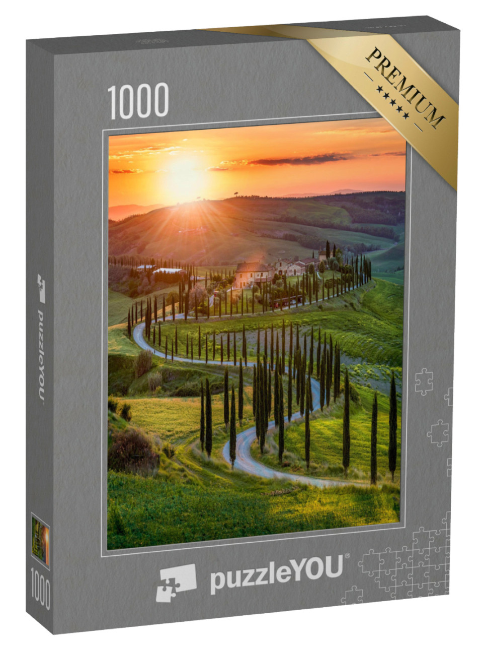 Puzzle de 1000 pièces « Printemps en Toscane, Italie »