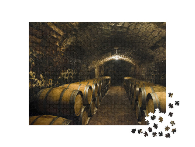 Puzzle de 1000 pièces « Maturation en fûts de bois traditionnels »