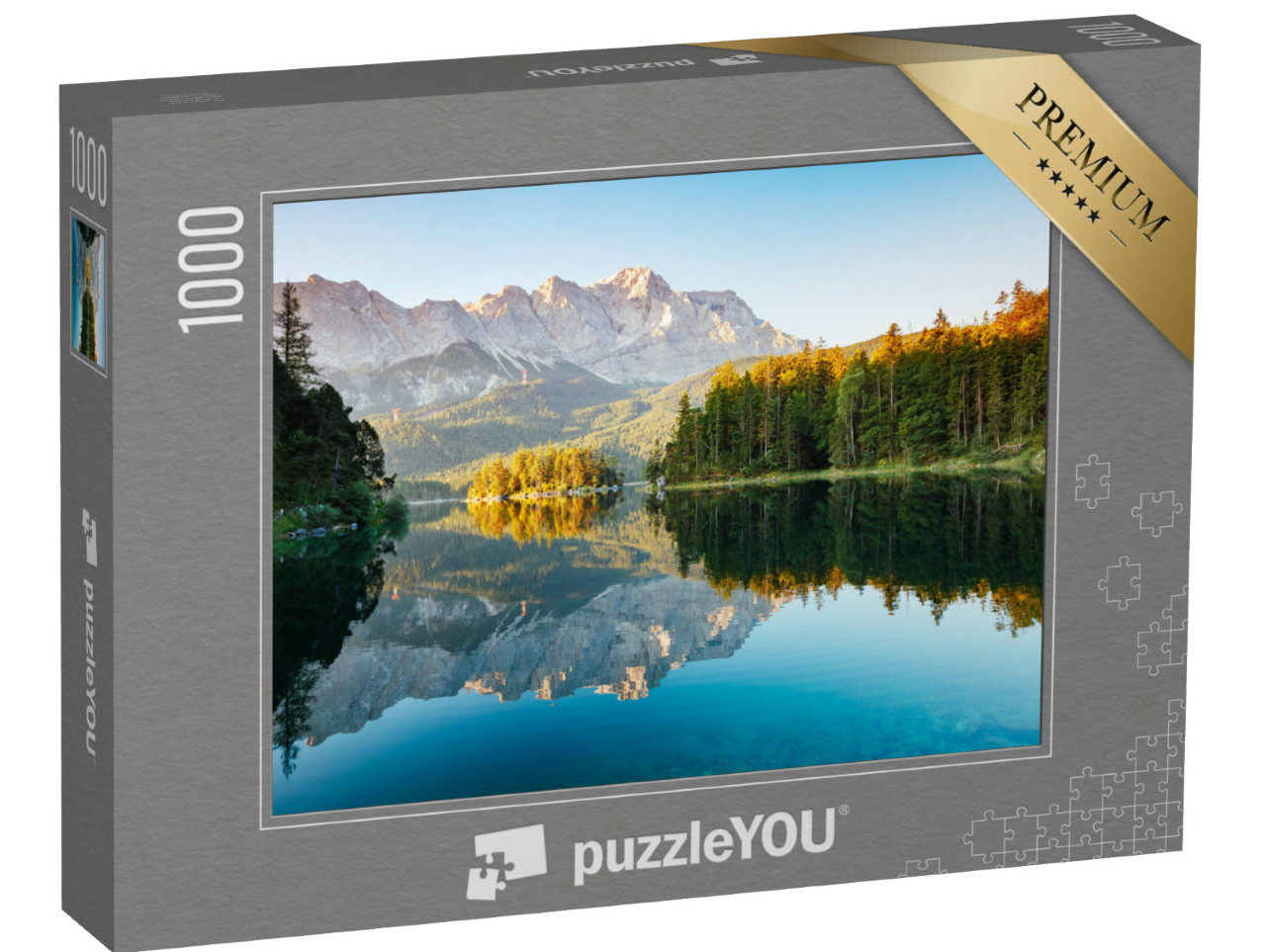 Puzzle de 1000 pièces « Un environnement pittoresque à proximité du célèbre lac Eibsee »