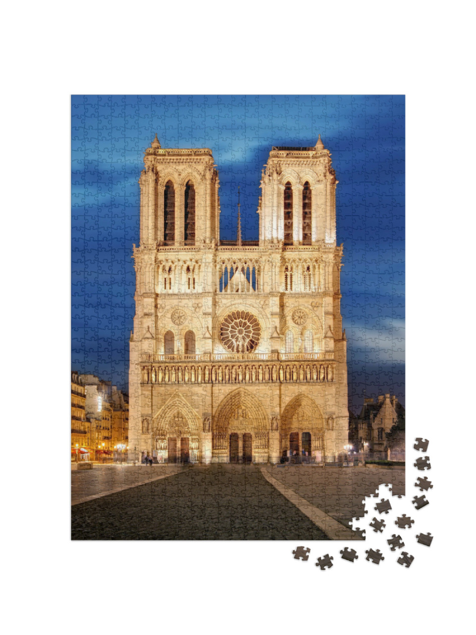 Puzzle de 1000 pièces « Notre Dame, symbole de Paris, France »