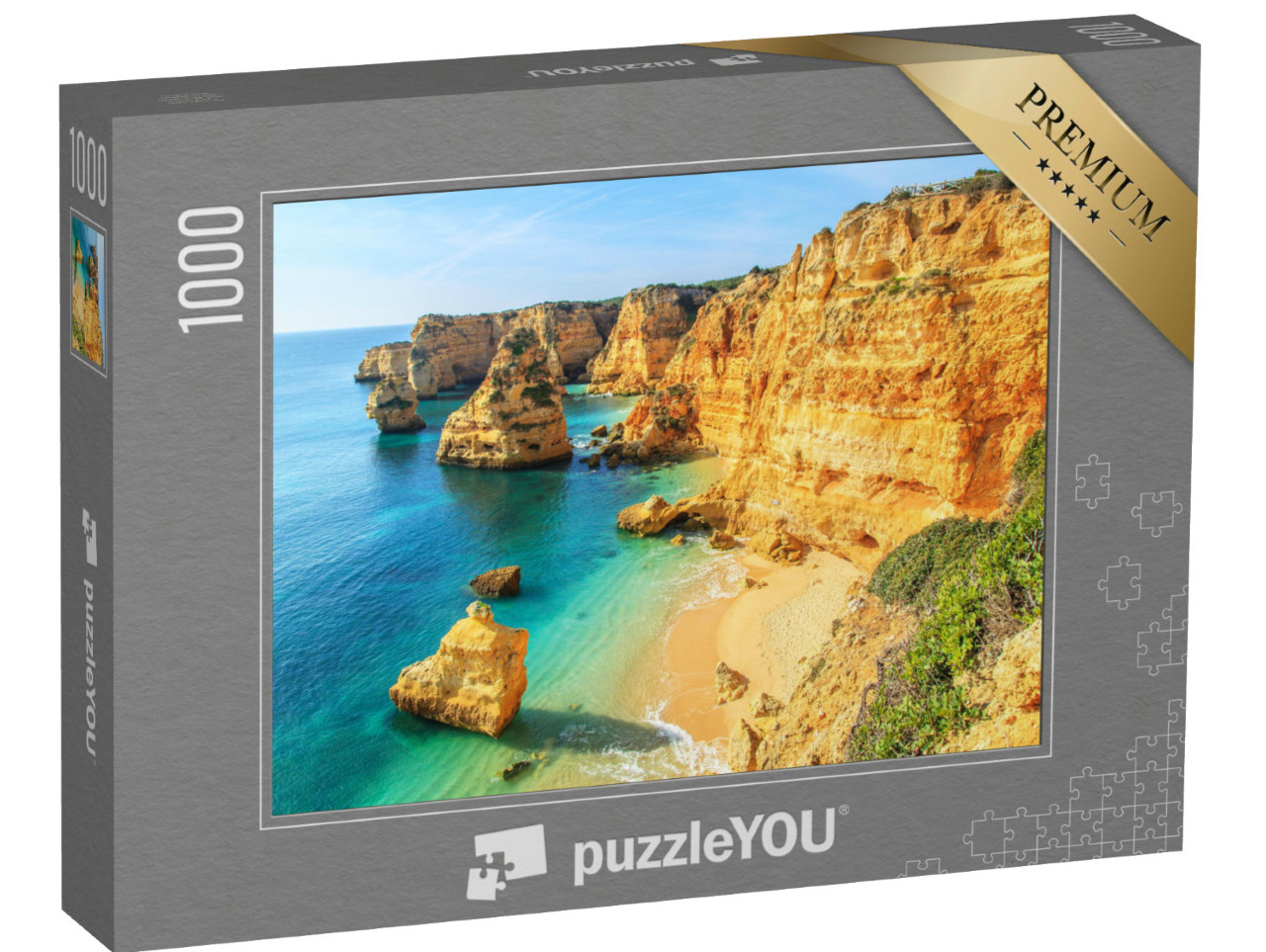 Puzzle de 1000 pièces « Blick auf Praia da Rocha in Portimao, Algarve, Portugal »