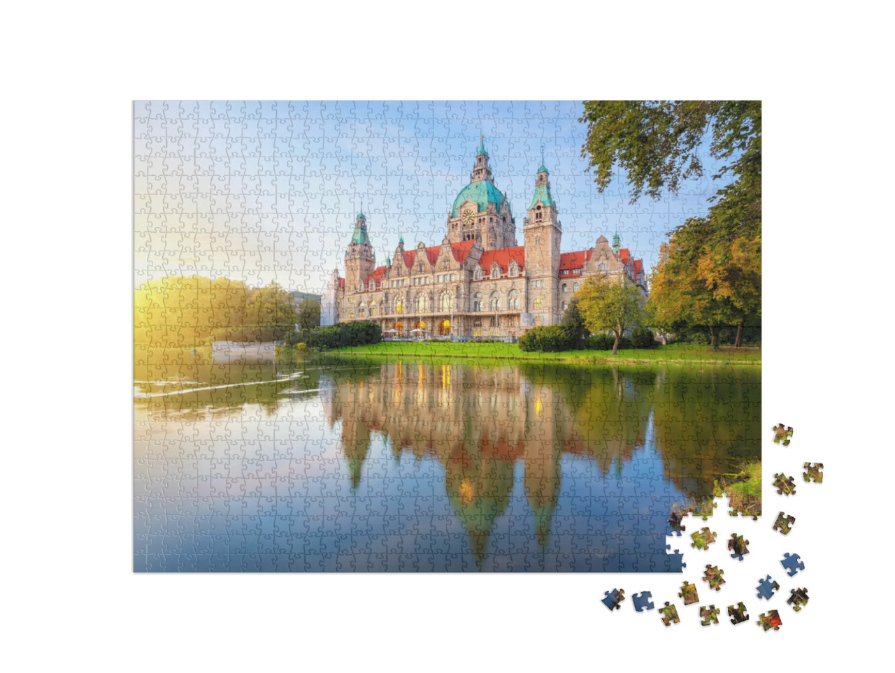 Puzzle de 1000 pièces « Hannover, Allemagne, Neues Rathaus »